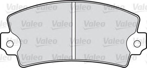 Комплект тормозных колодок, дисковый тормоз VALEO 598078