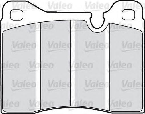 Комплект тормозных колодок, дисковый тормоз VALEO 598107