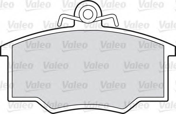 Комплект тормозных колодок, дисковый тормоз VALEO 598214