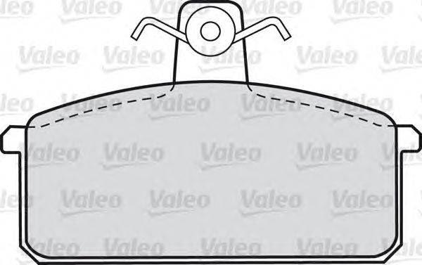 Комплект тормозных колодок, дисковый тормоз VALEO 540433