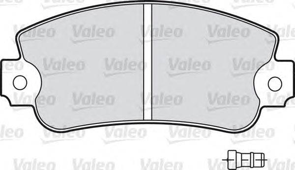 Комплект тормозных колодок, дисковый тормоз VALEO 540072