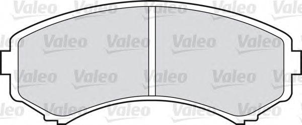 Комплект тормозных колодок, дисковый тормоз VALEO 598515