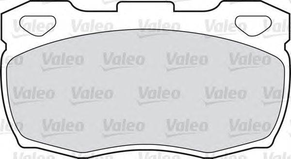 Комплект тормозных колодок, дисковый тормоз VALEO 598623