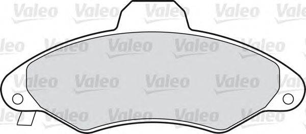Комплект тормозных колодок, дисковый тормоз VALEO 21171