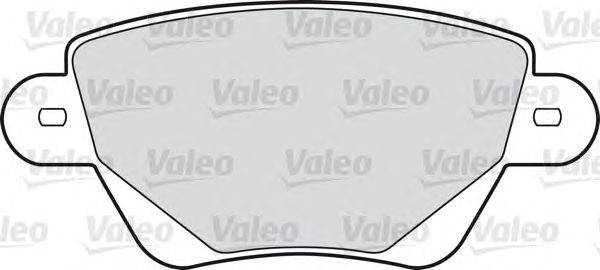 Комплект тормозных колодок, дисковый тормоз VALEO 598434