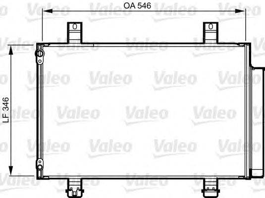 Конденсатор, кондиционер VALEO 814237