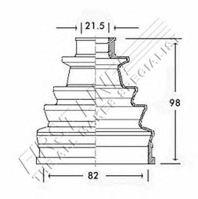 Пыльник, приводной вал FIRST LINE FCB2257