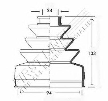 Пыльник, приводной вал FIRST LINE FCB2429