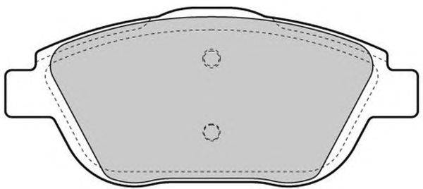 Комплект тормозных колодок, дисковый тормоз FREMAX FBP-1722