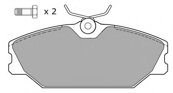 Комплект тормозных колодок, дисковый тормоз FREMAX FBP-0509-01