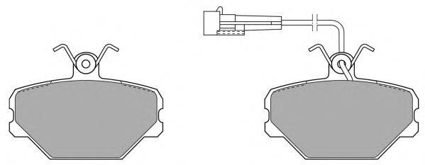 Комплект тормозных колодок, дисковый тормоз FREMAX FBP-0596-01