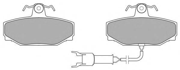 Комплект тормозных колодок, дисковый тормоз FREMAX 20572