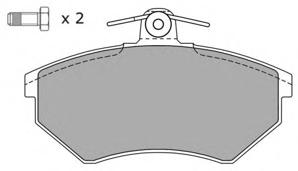 Комплект тормозных колодок, дисковый тормоз FREMAX 20168