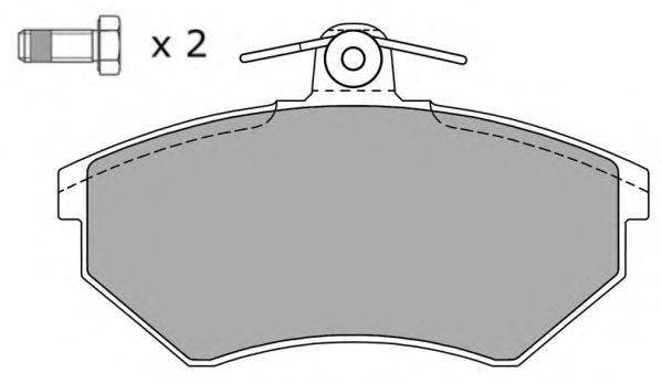 Комплект тормозных колодок, дисковый тормоз VAG 357.698.151B