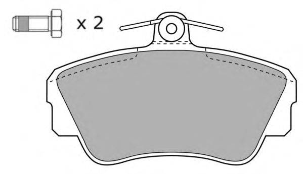 Комплект тормозных колодок, дисковый тормоз FREMAX FBP-0870