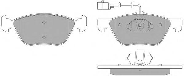 Комплект тормозных колодок, дисковый тормоз FREMAX FBP0972