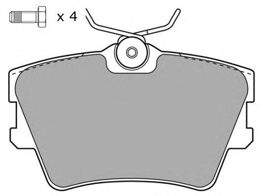 Комплект тормозных колодок, дисковый тормоз FREMAX FBP-1043