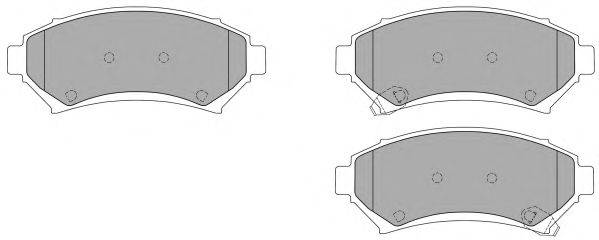 Комплект тормозных колодок, дисковый тормоз FREMAX 23358