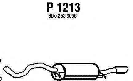Глушитель выхлопных газов конечный FENNO P1213