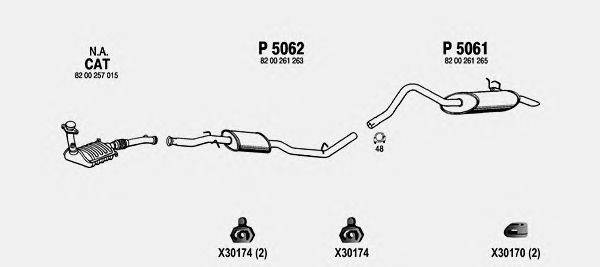 Система выпуска ОГ FENNO RE506