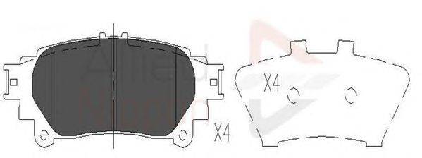 Комплект тормозных колодок, дисковый тормоз REMSA 1395