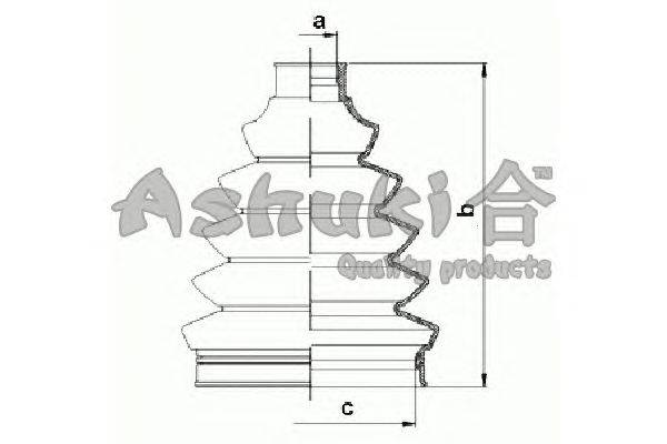 Комплект пылника, приводной вал ASHUKI 0858-1304