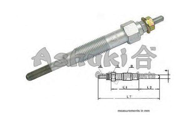 Свеча накаливания ASHUKI 1713-0001