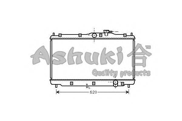 Радиатор, охлаждение двигателя ASHUKI H557-38