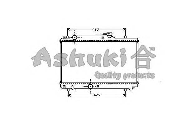 Радиатор, охлаждение двигателя ASHUKI K453-20