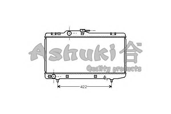 Радиатор, охлаждение двигателя ASHUKI T550-10