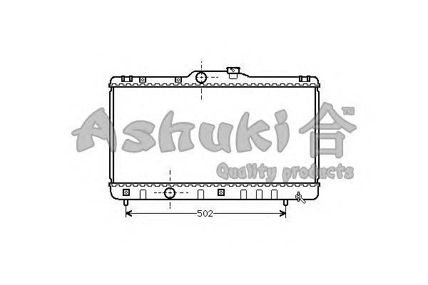 Радиатор, охлаждение двигателя ASHUKI T552-05