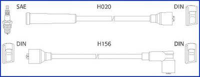 Комплект проводов зажигания HÜCO 134227