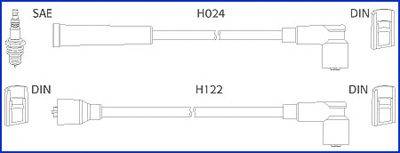 Комплект проводов зажигания HÜCO 134347
