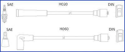 Комплект проводов зажигания HÜCO 134457