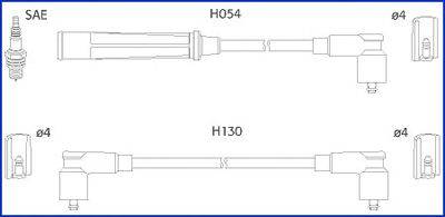 Комплект проводов зажигания HÜCO 134475