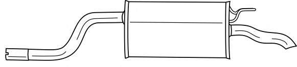 Глушитель выхлопных газов конечный SIGAM 13669