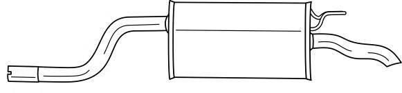Глушитель выхлопных газов конечный SIGAM 16665