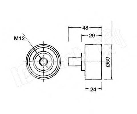 Устройство для натяжения ремня, ремень ГРМ IPS Parts ITB-6610