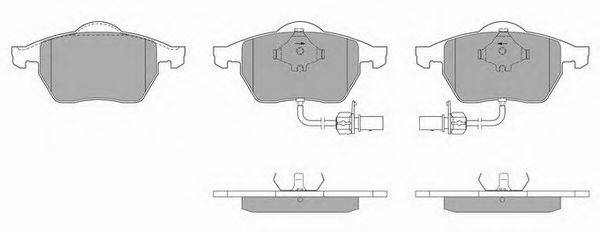 Комплект тормозных колодок, дисковый тормоз SIMER 581.3