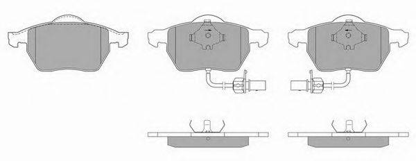 Комплект тормозных колодок, дисковый тормоз SIMER 23018