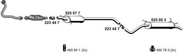 Система выпуска ОГ ERNST 100133