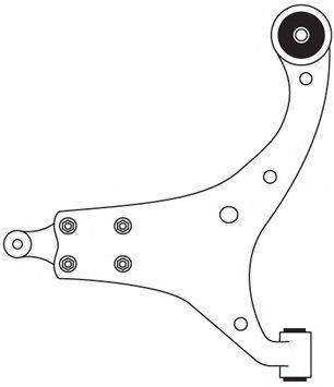 Рычаг независимой подвески колеса, подвеска колеса FRAP 3528