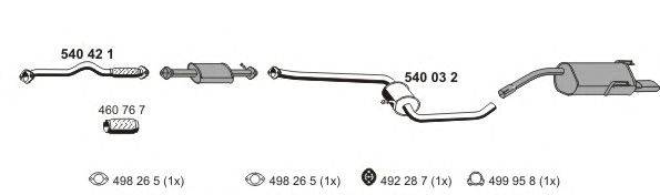 Система выпуска ОГ ERNST 110066