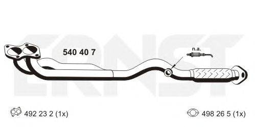 Труба выхлопного газа ERNST 540407