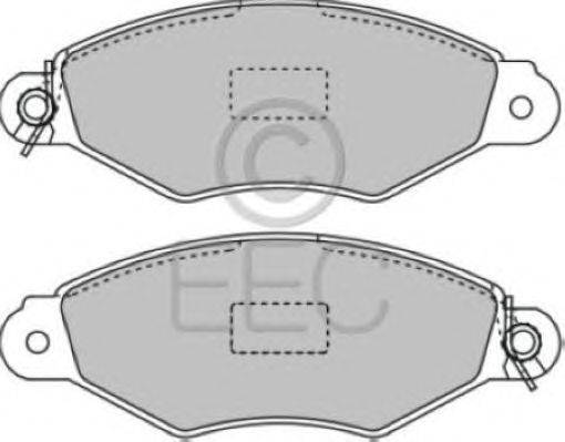 Комплект тормозных колодок, дисковый тормоз EEC BRP0976