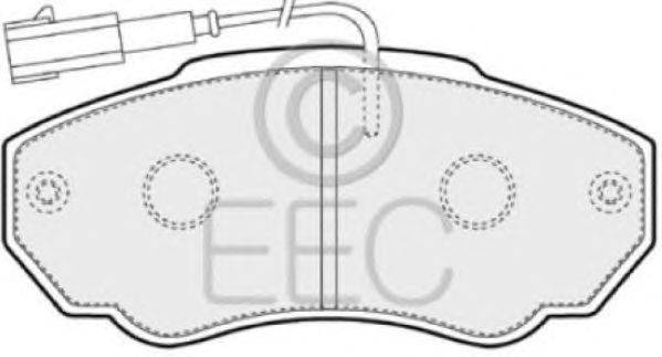 Комплект тормозных колодок, дисковый тормоз EEC BRP1239