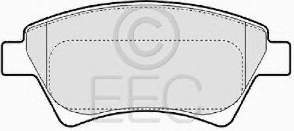 Комплект тормозных колодок, дисковый тормоз EEC BRP1410