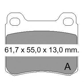 Комплект тормозных колодок, дисковый тормоз VEMA 833120