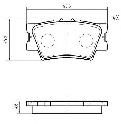 Комплект тормозных колодок, дисковый тормоз VEMA K635600