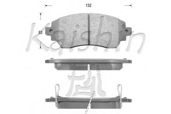 Комплект тормозных колодок, дисковый тормоз KAISHIN D2194